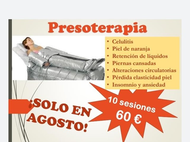 10 SESIONES DE PRESOTERAPIA