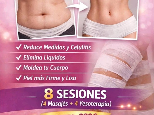 BONO 4 SESIONES DE YESOTERAPIA + 4 MASAJES