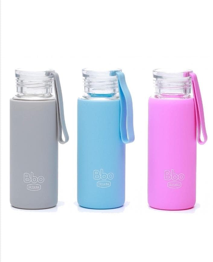 Foto 1 BOTELLA Bbo DE VIDRIO CON FUNDA DE SILICONA