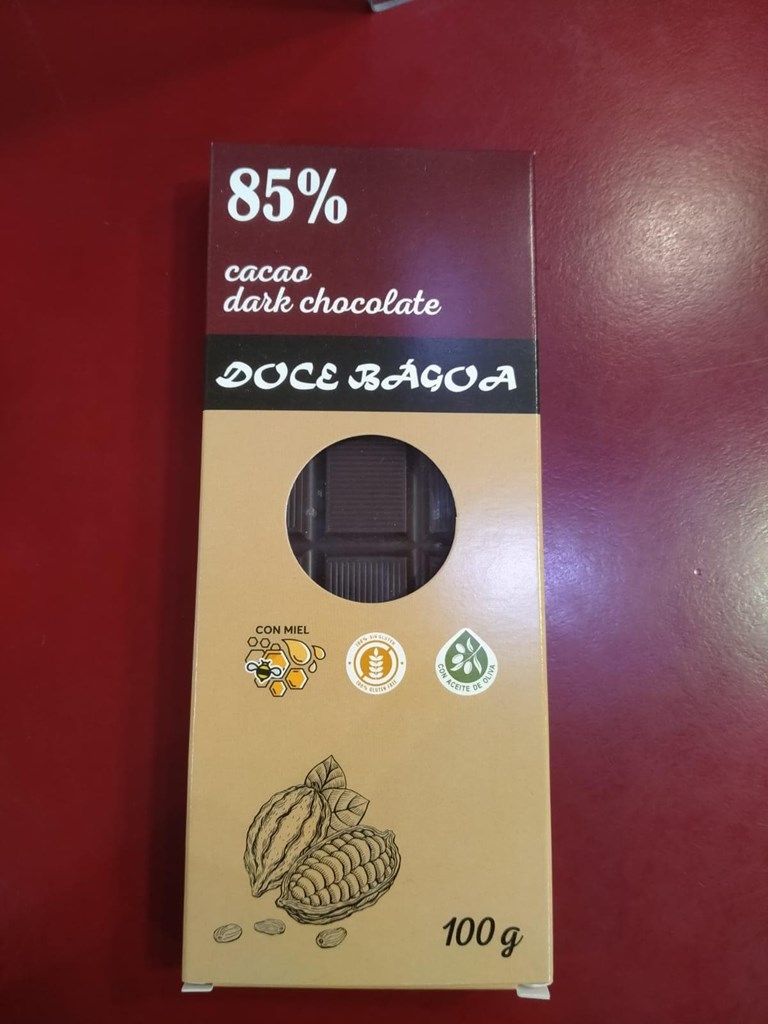 Foto 1 CHOCOLATE 85% DOCE BAGOAS CON MIEL DE GALICIA