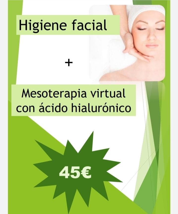 Foto 1 Higiene facial + mesoterapia con A.Hialuronico