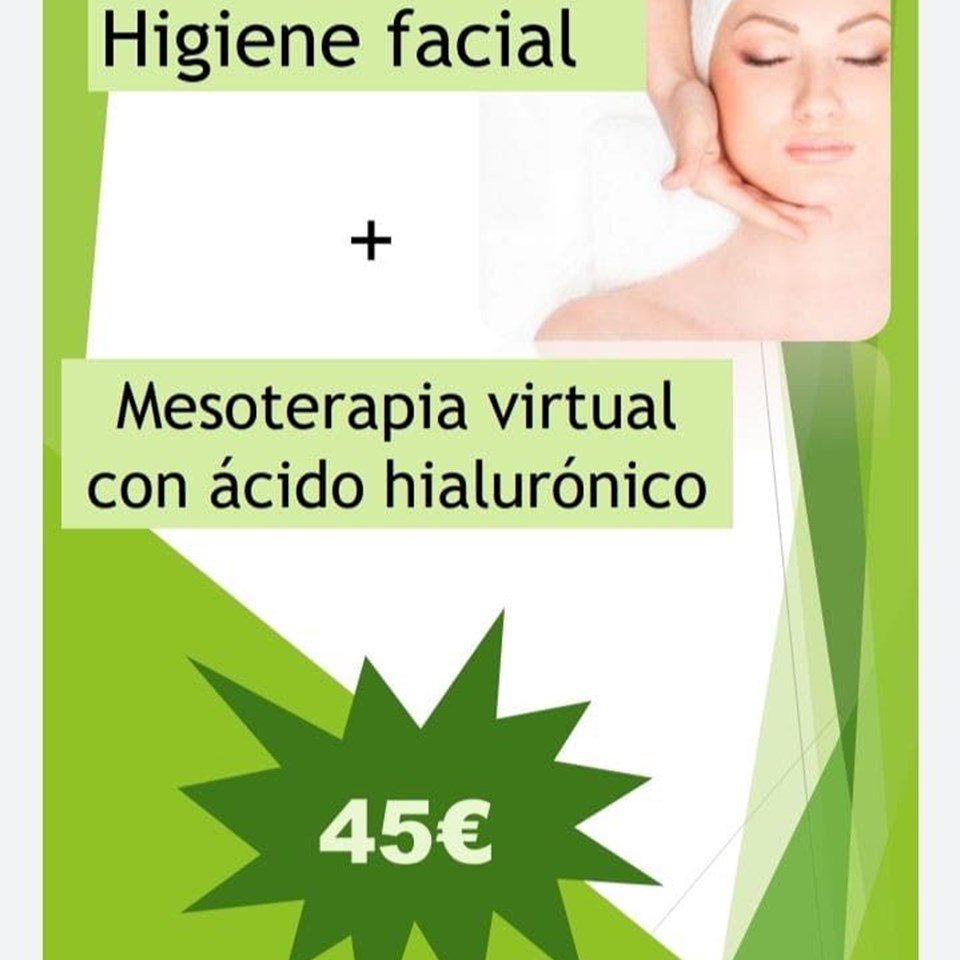 Higiene facial + mesoterapia con A.Hialuronico