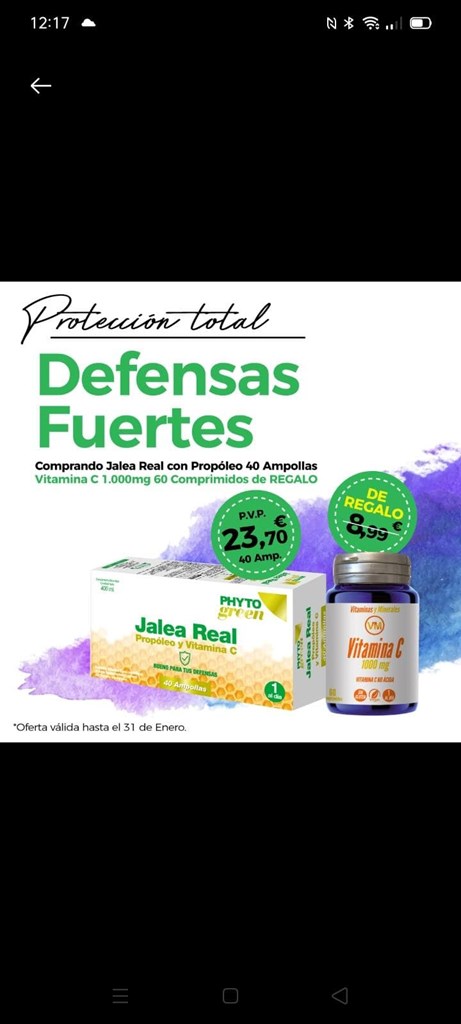 Jalea Real Con Prop leo 40 Ampollas HERBORISTERIA Jalea Real Con Prop leo 40 Ampollas HERBORISTERIA