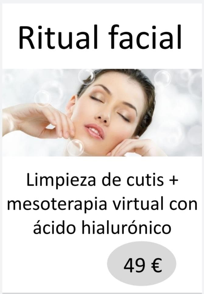 Foto 1 LIMPIEZA FACIAL + MESOTERAPIA VIRTUAL CON A.H.