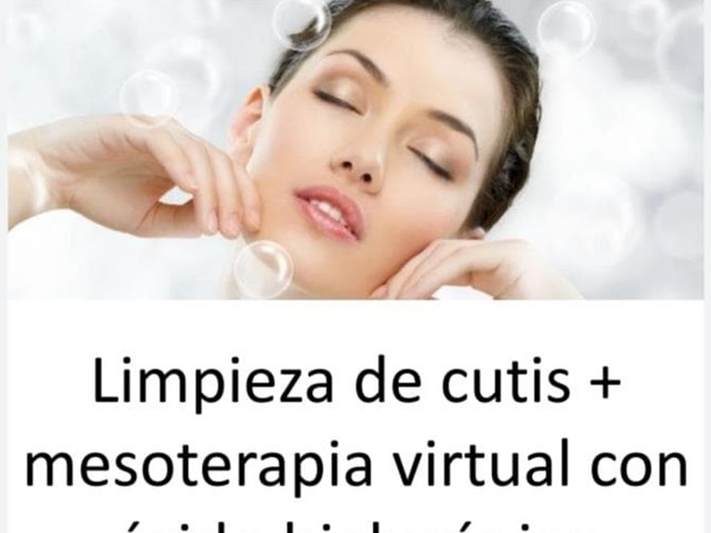 LIMPIEZA FACIAL + MESOTERAPIA VIRTUAL CON A.H.