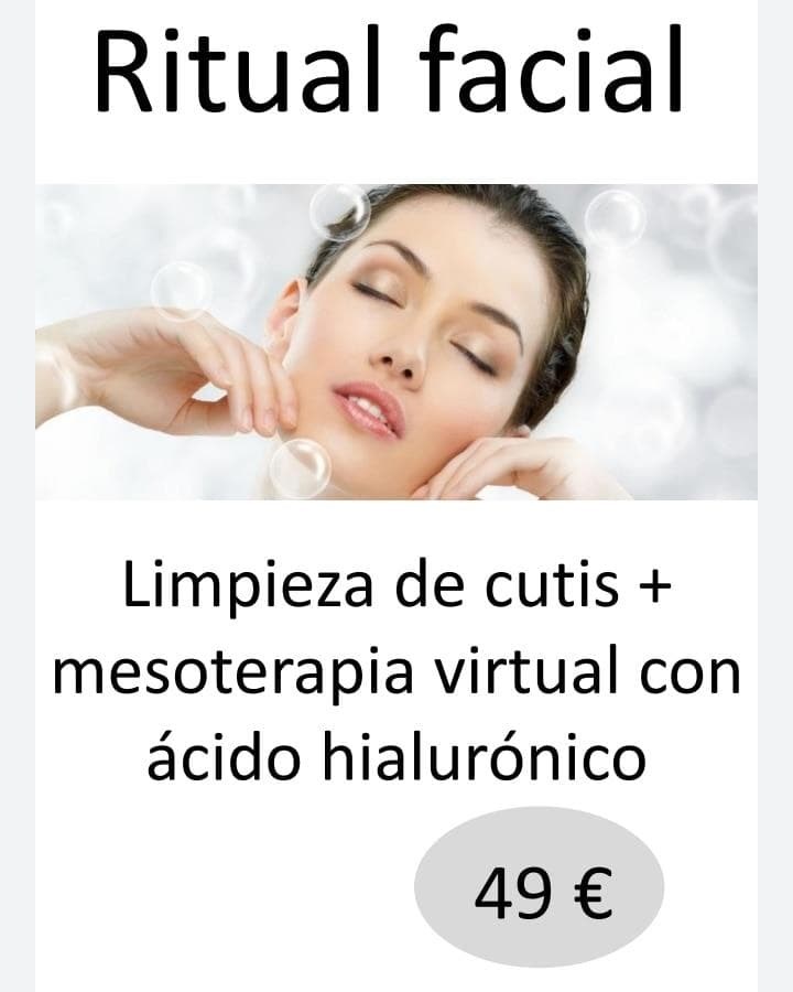 Foto 1 Ritual facial: limpieza de cutis + mesoterapia virtual con ácido hialurónico